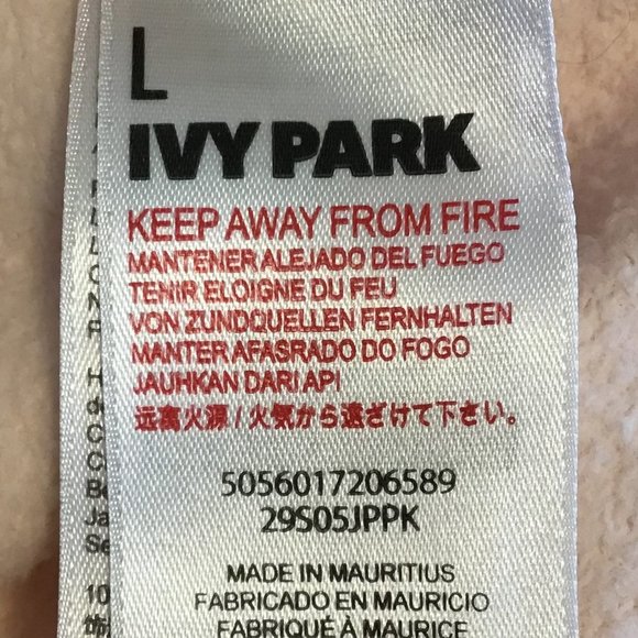 Ivy PARK Baby Pink Corded '04' Sweatshirt - Picture 7 of 11